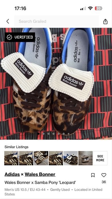 Adidas x Wales Bonner Samba sneakers