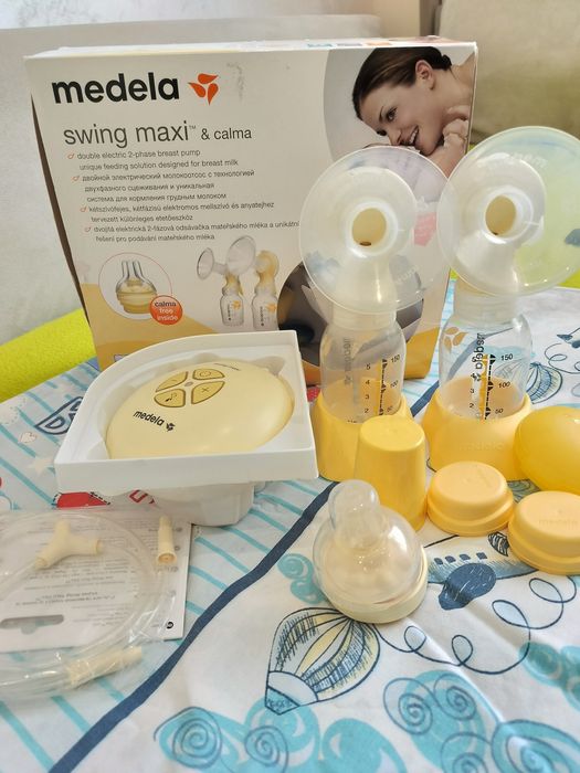 Помпа за кърмене Medela swing maxi & calma