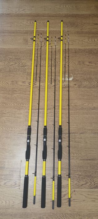 SET 3 Lansete Feeder 3.0m ROBINHAN BOLENTINO acțiune 100-200gr