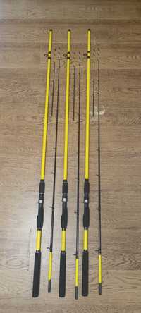 SET 3 Lansete Feeder 3.0m ROBINHAN BOLENTINO acțiune 100-200gr