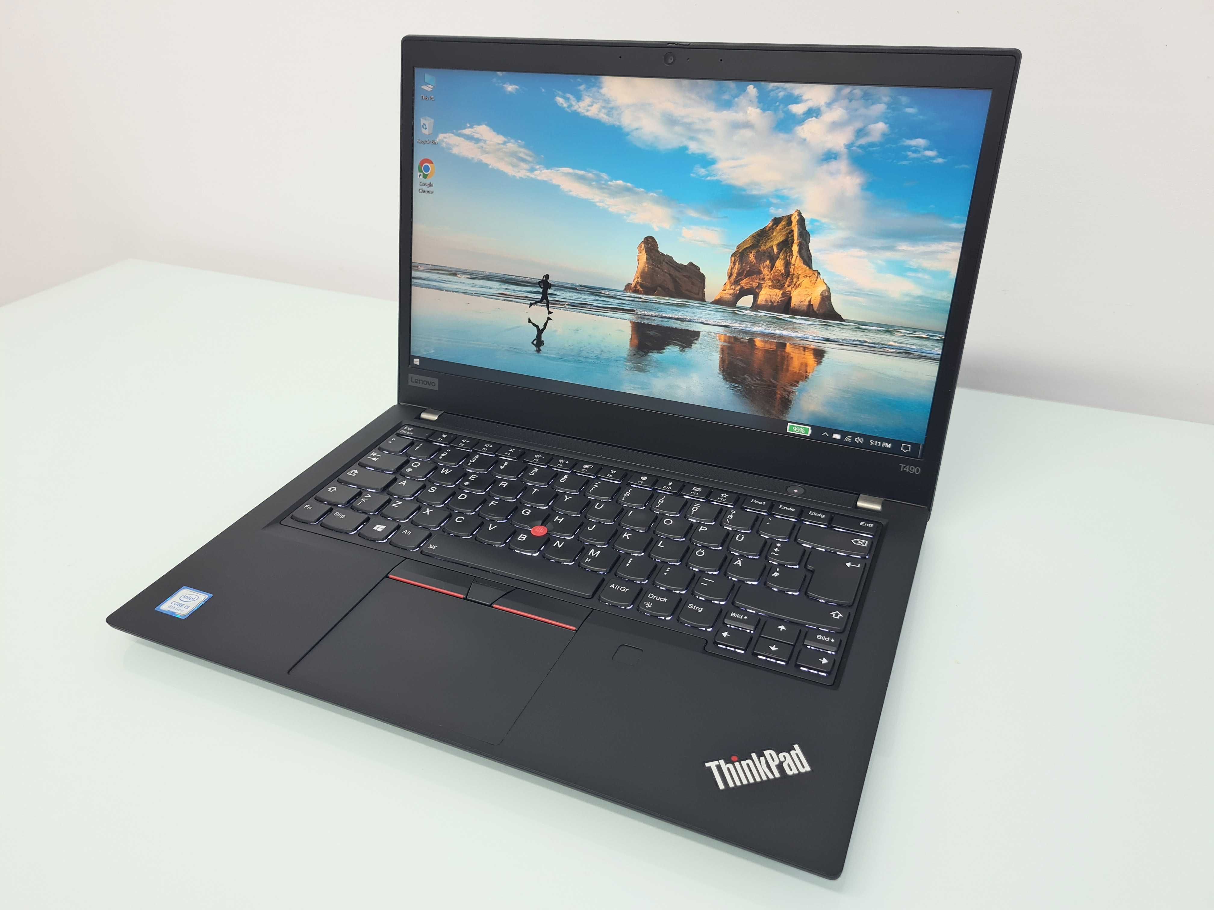 Laptop Lenovo T490 i5 8265 Quad/8 GB RAM DDR4/SSD 512 GB/Full HD/W10