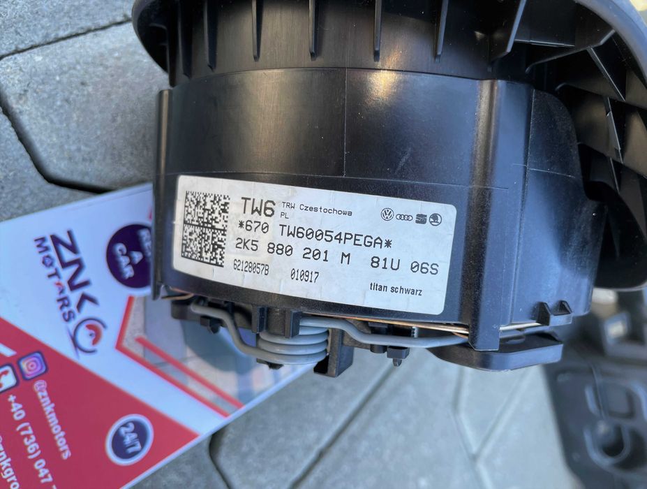 VW Caddy 2k kit airbag volan pasager - plansa de bord set centuri