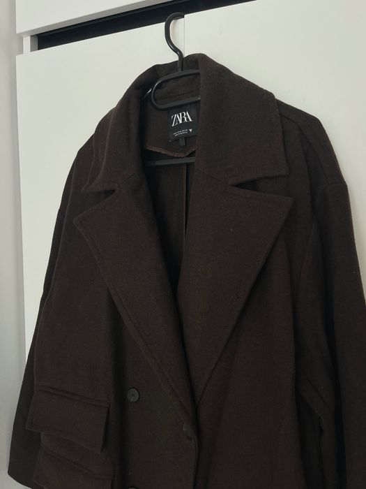 Вълнено палто ZARA размер М