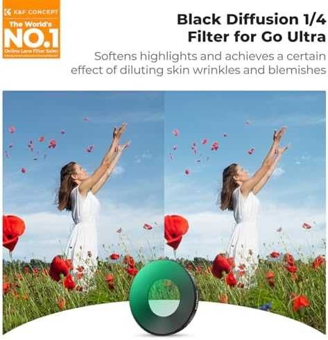 Нов Дифузен филтър 1/4 Black Mist камера Insta360 GO Ultra, AGC стъкло