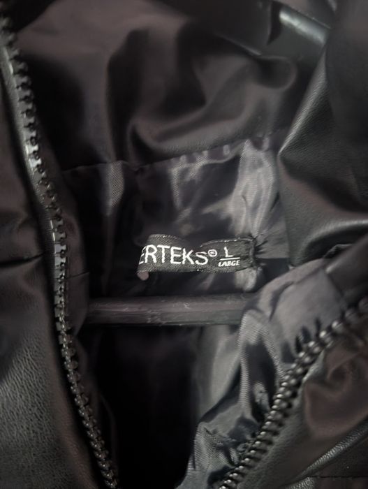 Дамско зимно кожено бомбър яке