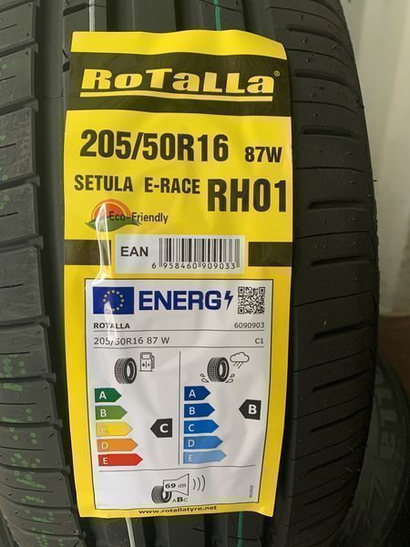 Нови летни гуми ROTALLA SETULA E-RACE RH01 205/50R16 87W НОВ DOT