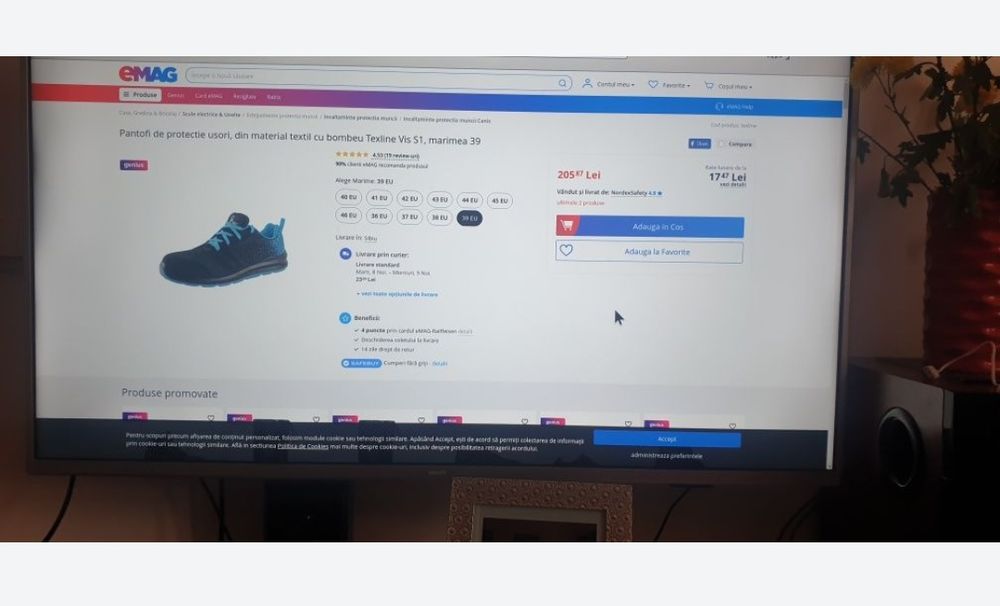 Pantofi de lucru cu bombeu