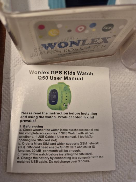 Ceas inteligent cu Gps pentru copii Q 50 albastru