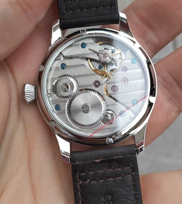 Ceas Parnis Pilot Aviator 44 mm mecanic Asian Unitas 6497