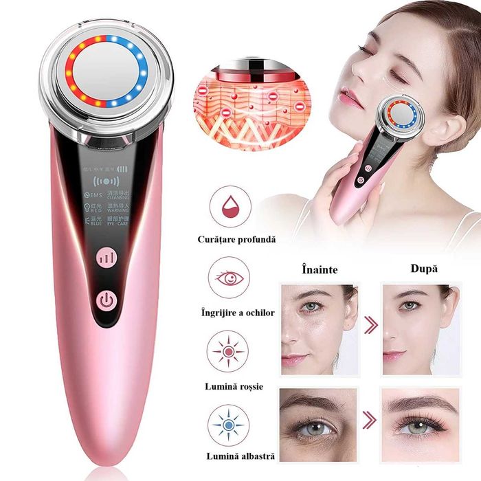 Aparat de curatare a tenului si indepartare a ridurilor