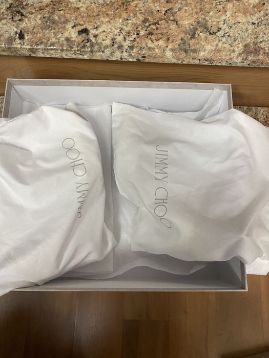 Pantofi Jimmy Choo Bee 100 Leather Pumps