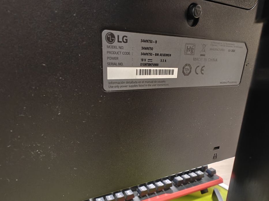 Монитор LG 34WN750-B, 34" (86.36 cm)