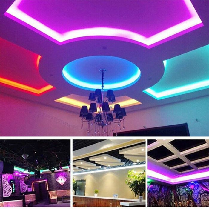 Намалени от 32лв Лед осветление RGB 5050 LED лента+траф+дистанционно,