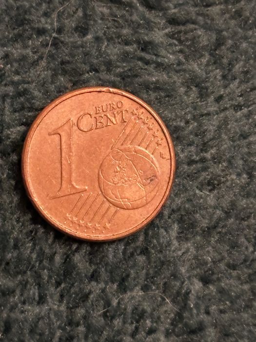 Рядка монета от 1 цент-2002 D