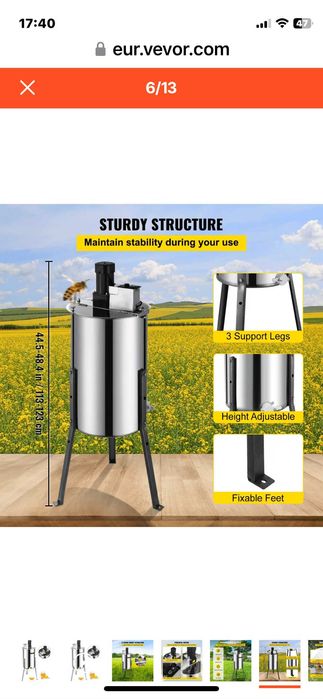 Центрофуга за пчеларство сепаратор за мед, екстрактор