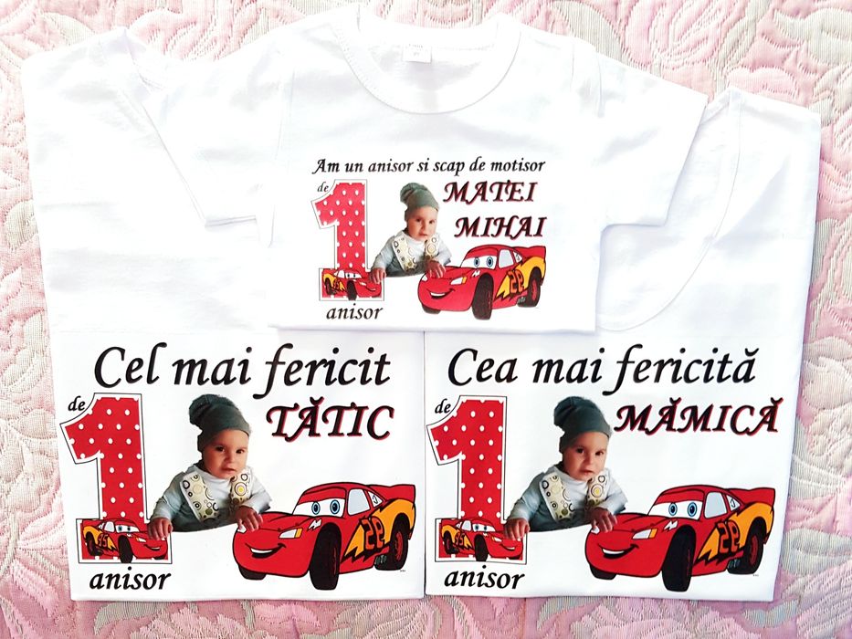 Tricouri personalizate pentru aniversare /băiețel