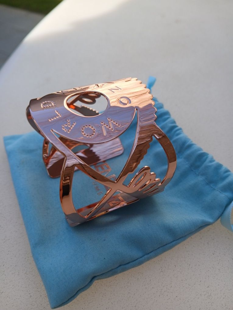 Bratara Kenzo World rose-gold, impecabila