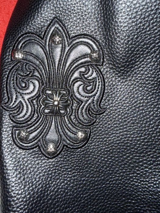 Chrome Hearts Jacket Wool And Leather Metal Design