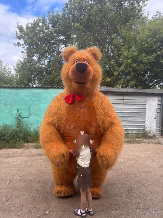 Поздравление надувной мишка