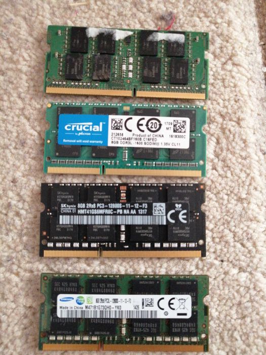 Memorie RAM laptop 16Gb (2x8Gb) DDR3/DDR3L cu garanție.