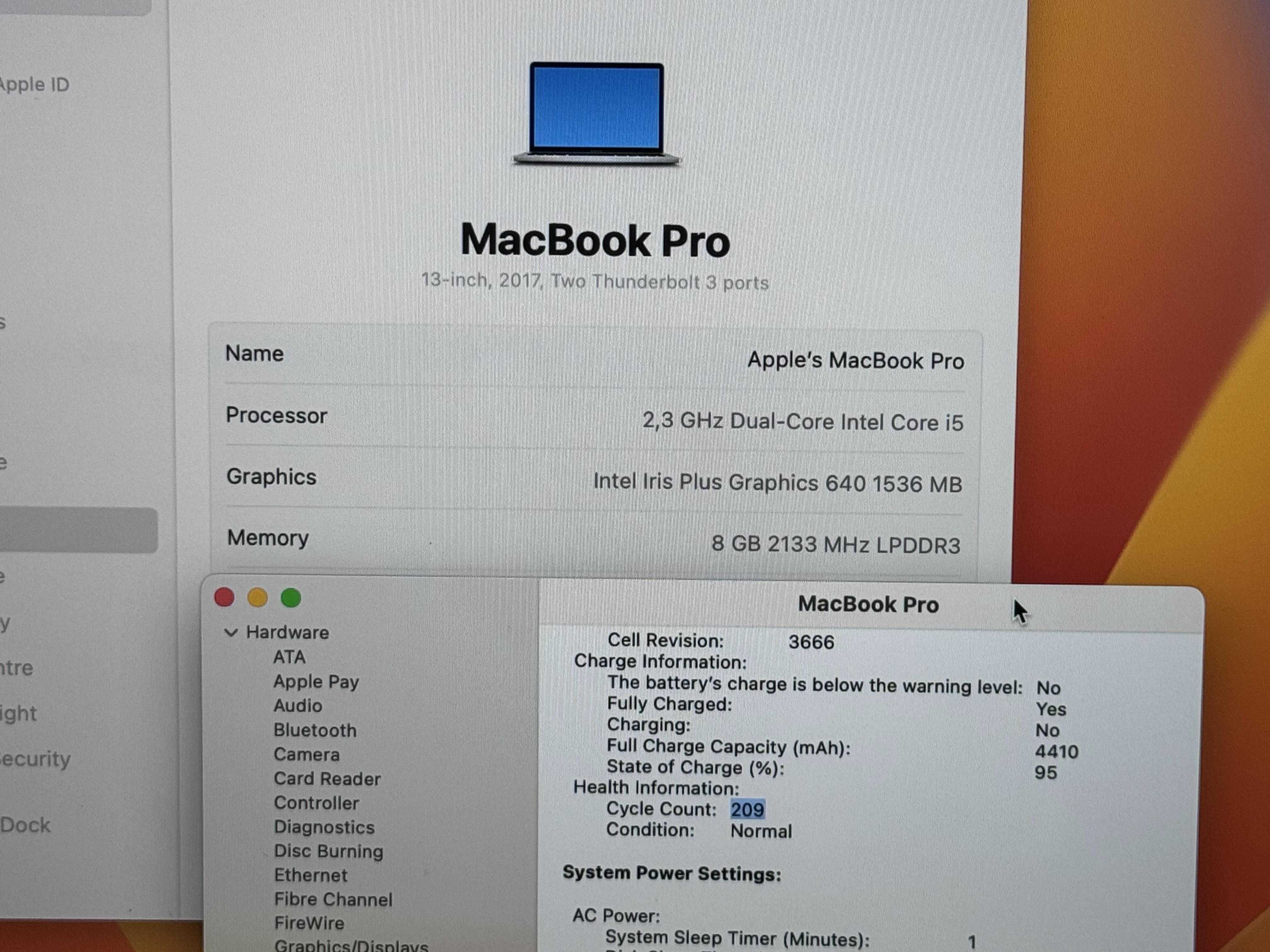 MacBook Pro 13 2017`Core i5/8GB RAM/512GB SSD/Бат 10ч