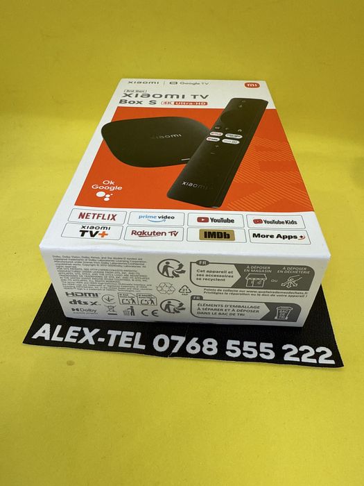 Xiaomi Mi TV Box S 3rd Gen Google TV Bluetooth Wi-Fi 4K Ultra HD Nou