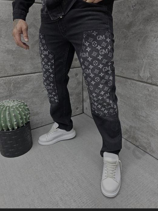 Мъжки дънки 3ХЛ памук