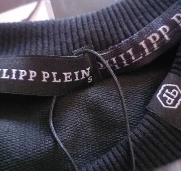 Чисто нова оригинална фланела Philipp Plein със сертификат - размер S
