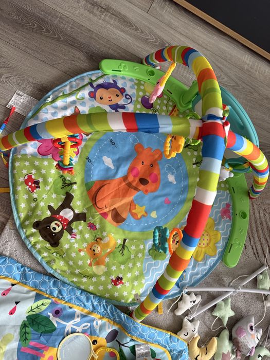 Активна гимнастика Чиполино,играчка за кошара и килимче за игра