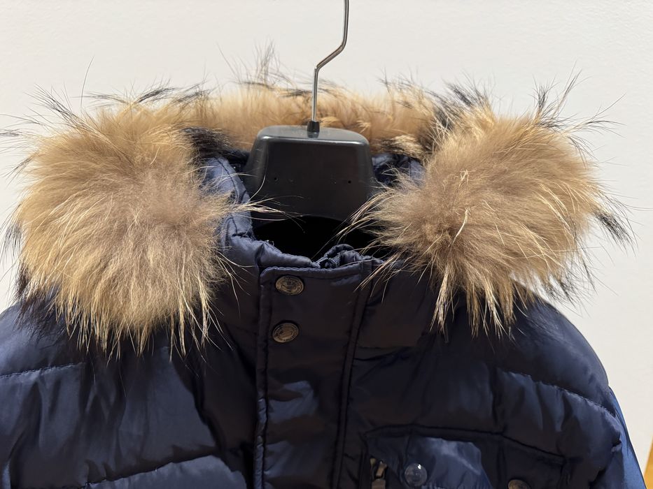 Geaca Gas cu umplutura din puf si guler de blana naturala