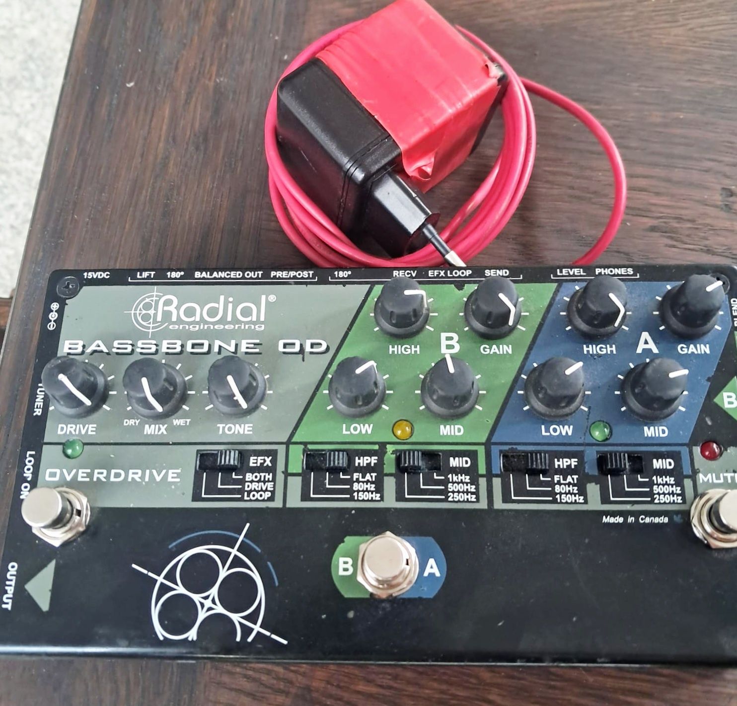 Preamp/DI Radial Bassbone OD chitara bass