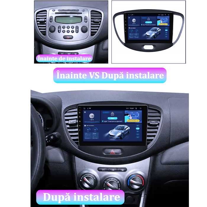 Navigatie Hyundai i10 2007-2013, 9INCH, 4GB RAM/64GB ROM, Android 14