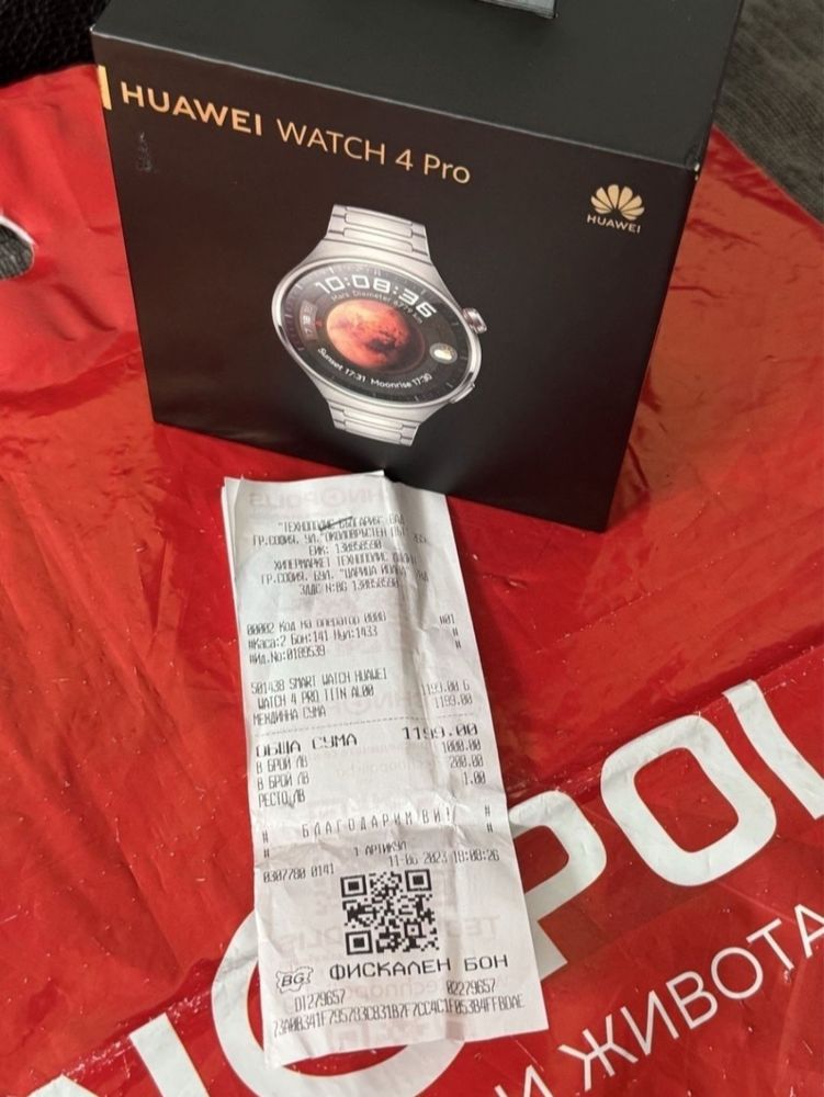 48mm Huawei watch 4 Pro LTE Гаранция Технополис 2025г. Titanium