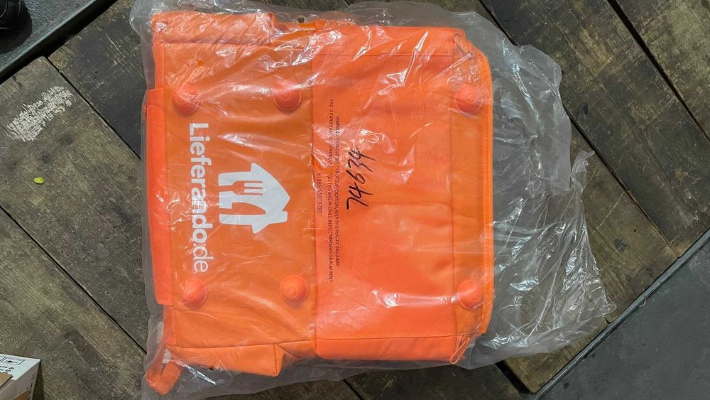 Geanta livrari portocalie NOUA