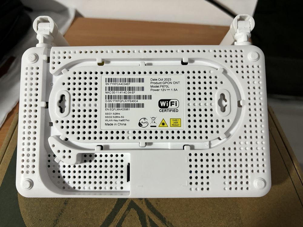 GPON ONU F670 L, двухдиапазонный