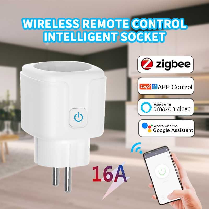 Умная розетка Zigbee , Tuya , Smart Life