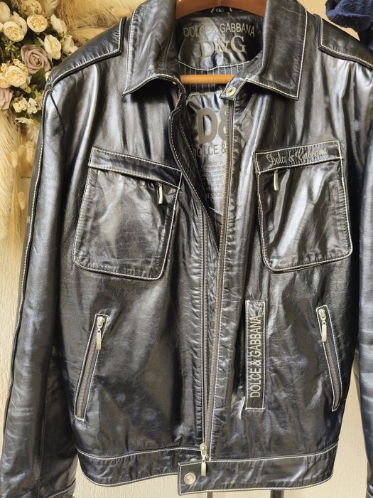 Geacă din piele Dolce&Gabbana Ediție Limitată