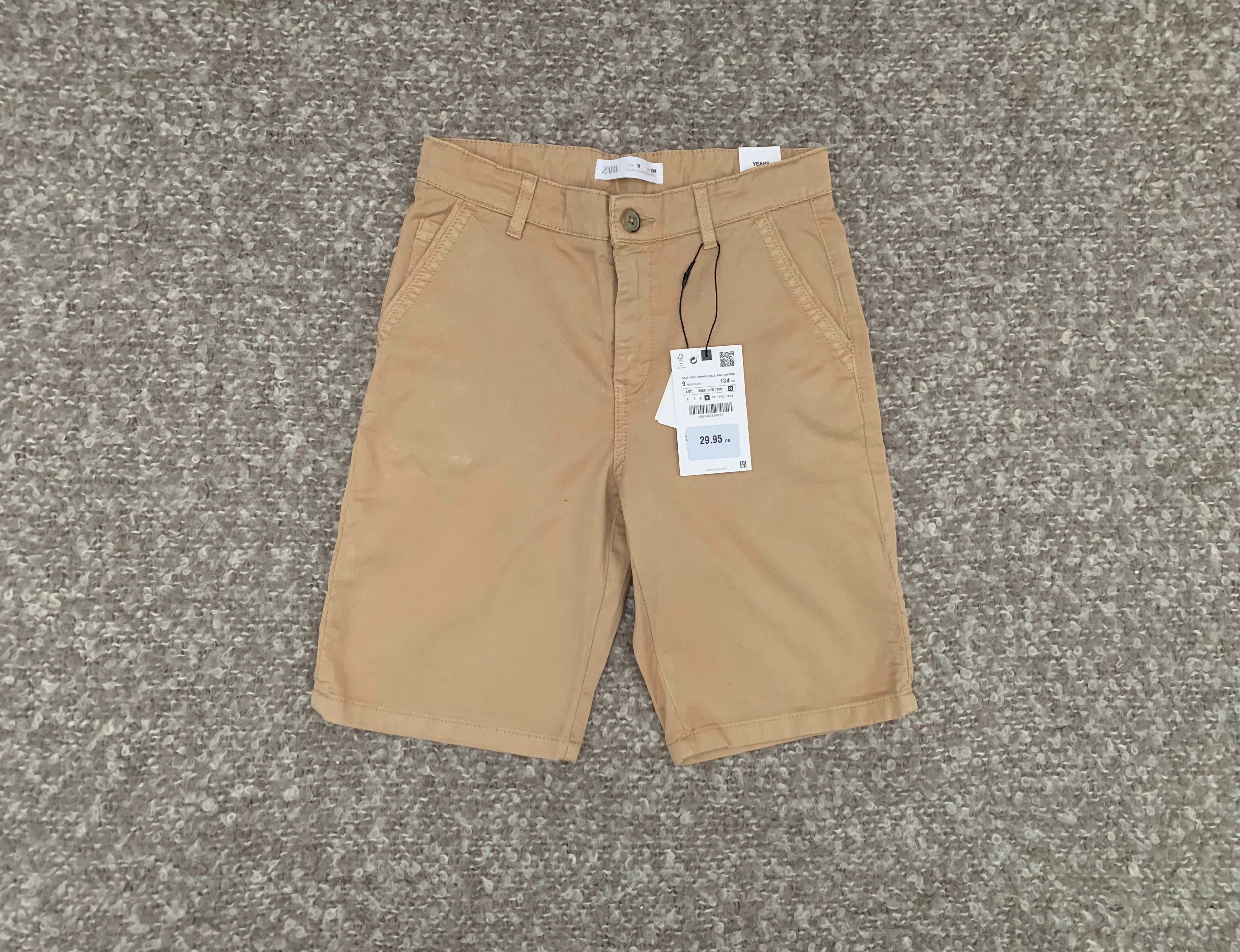 Сет от нови къси панталони за момче от ZARA & H&M - размер 134/140 см