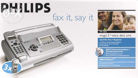 Telefon fax philips sms voice dect