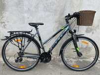 Bicicleta BULLS roți pe 28 inch cu 21 de viteze cu dinam față