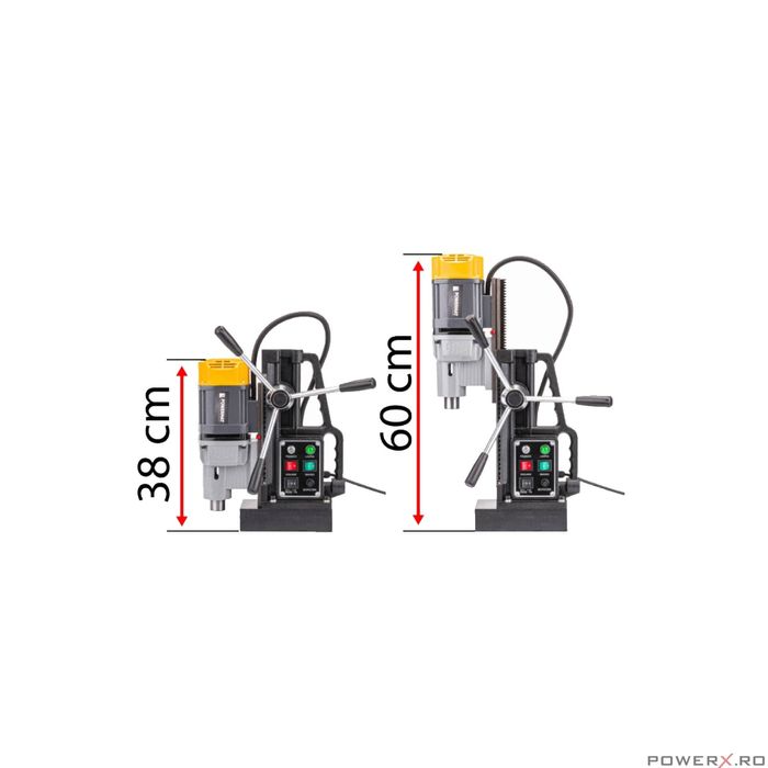 Masina de gaurit fixa, cu talpa magnetica, 14000N, 2100 W, mandrina