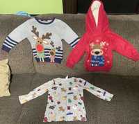 1 hanorac, 1 bluza si 1 pulover copii