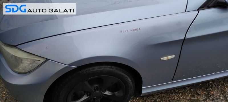 Aripa Fata Stanga BMW Seria 3 E90 E91 2004 - 2011 Culoare Bluewater 896/5