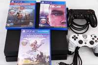 Sony PlayStation 4 Fat, 750 Gb, 2 геймпада + 3 диска.