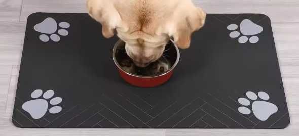 Covoras hranire animale – impermeabil, antiderapant 30x50cm