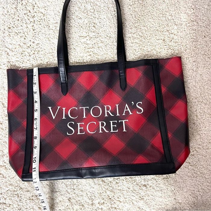 Victoria's Secret Canvas Plaid Tote