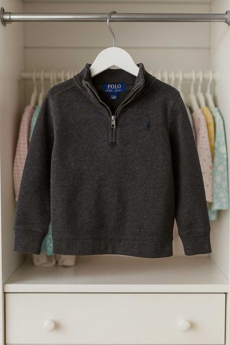 Polo 7г оригинален сив пуловер