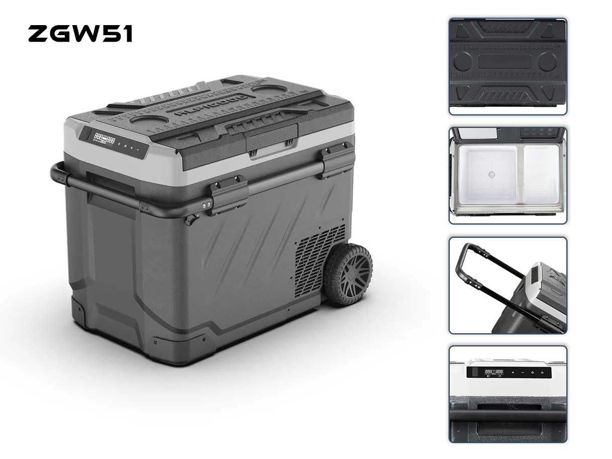 Alpicool ZGW51 хладилник / фризер за кола – 50L компресорен Двузонов