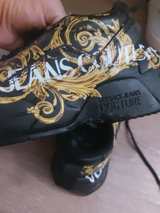 Adidasi negri Versace jeans couture