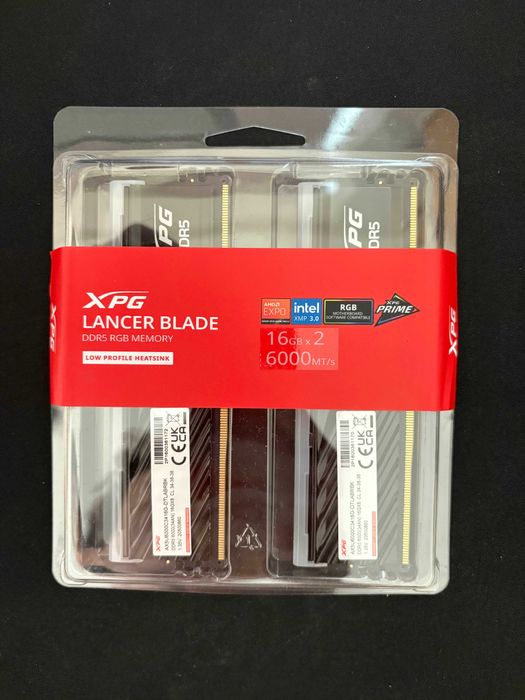 32GB (2x16GB) DDR5 6000MT/s, A-Data XPG Lancer Blade RGB